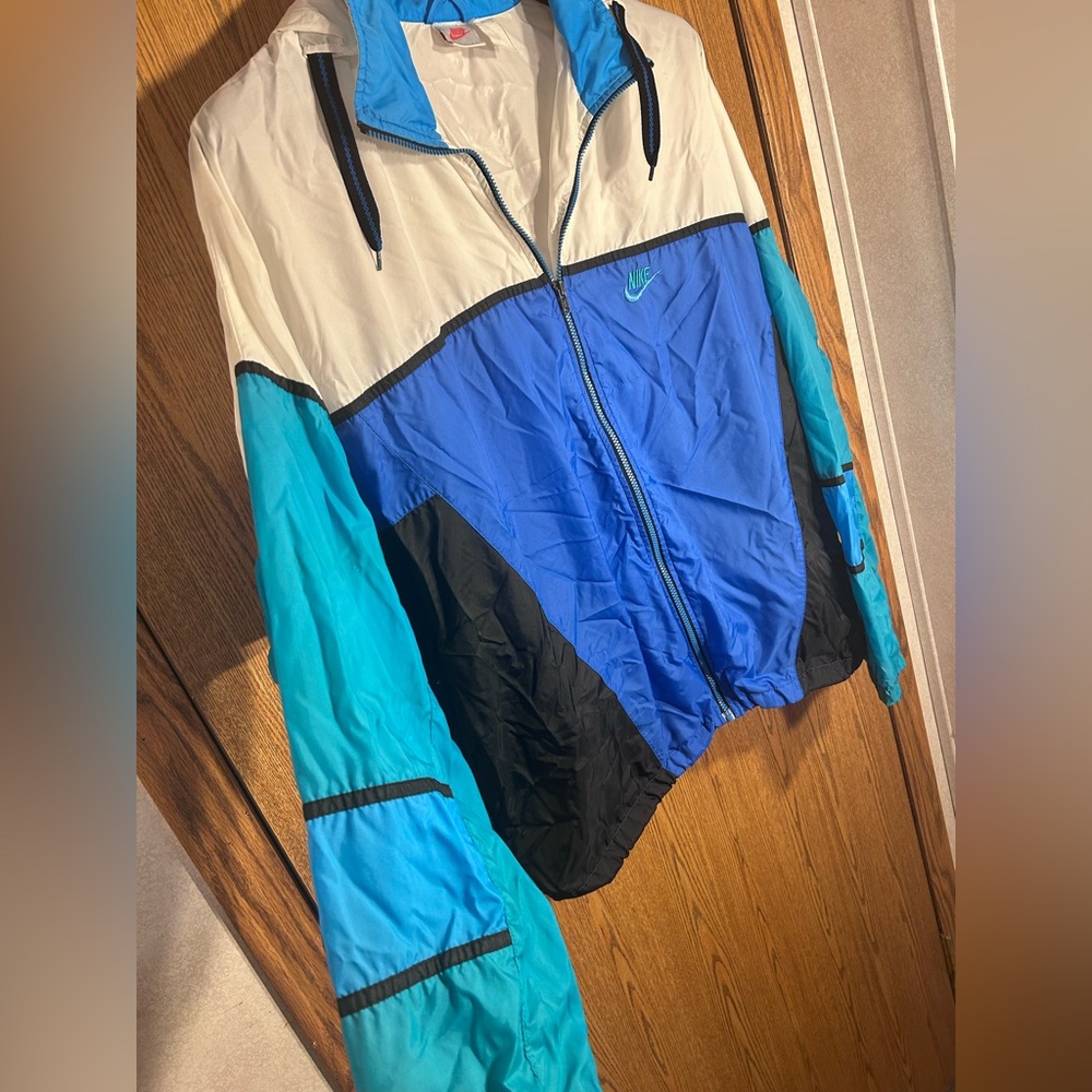 VTG 80s Nike Color-block Windbreaker - Picture 5 of 8